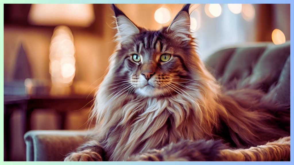 Full grown Maine Coon cat