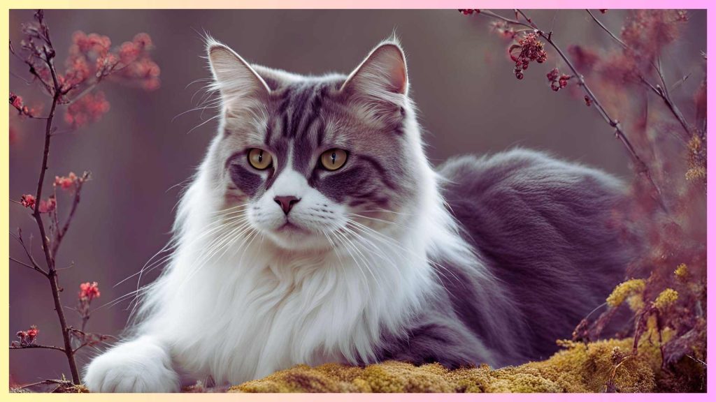 Full grown Maine Coon cat