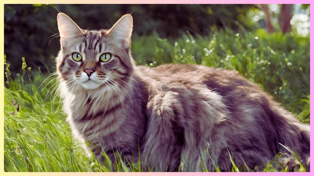 Full grown Maine Coon cat