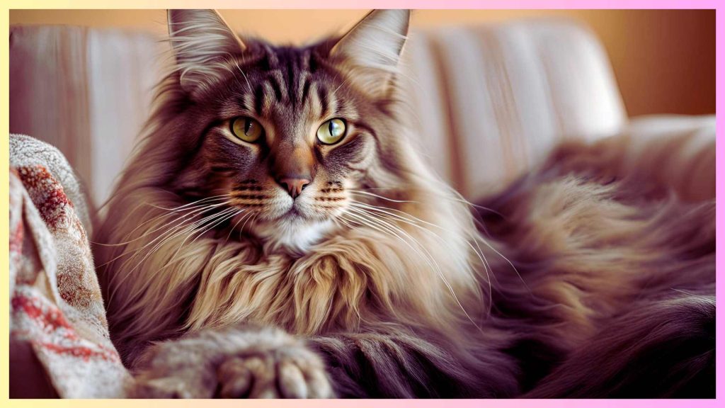 Full grown Maine Coon cat