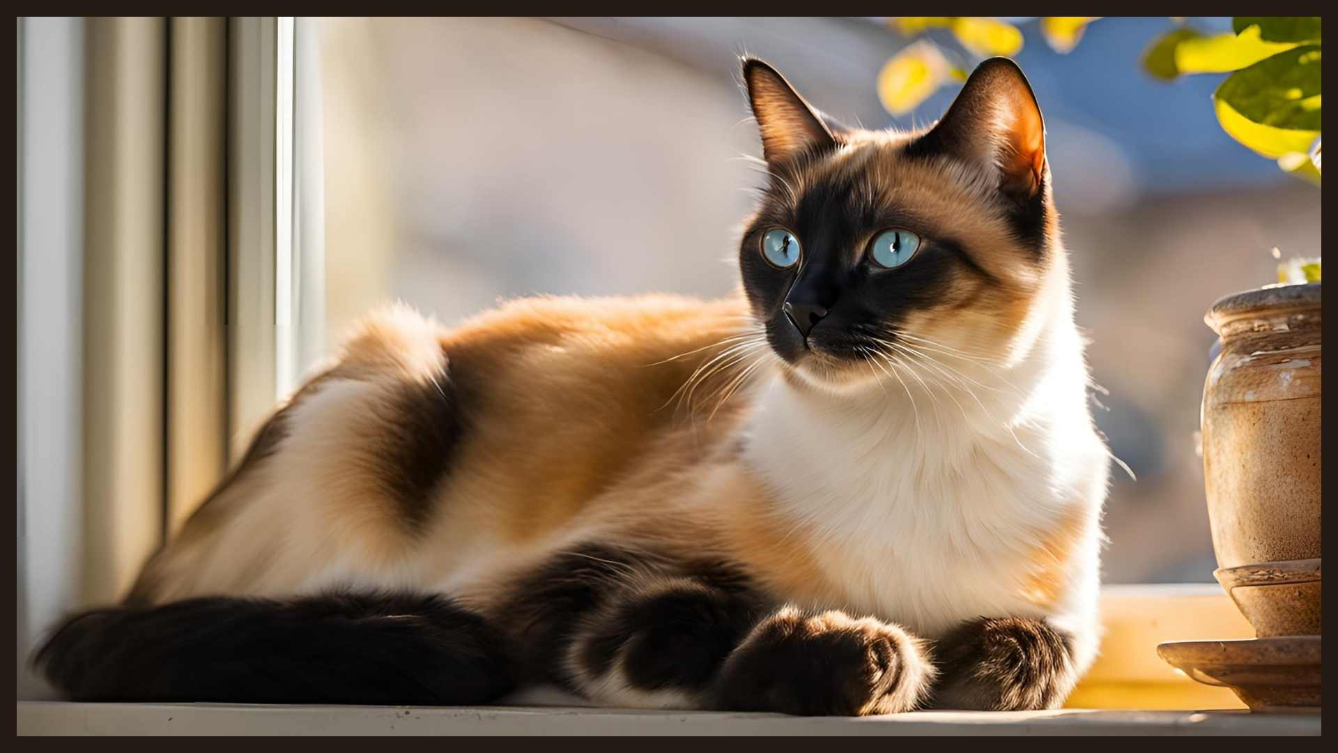 Calico Siamese cat