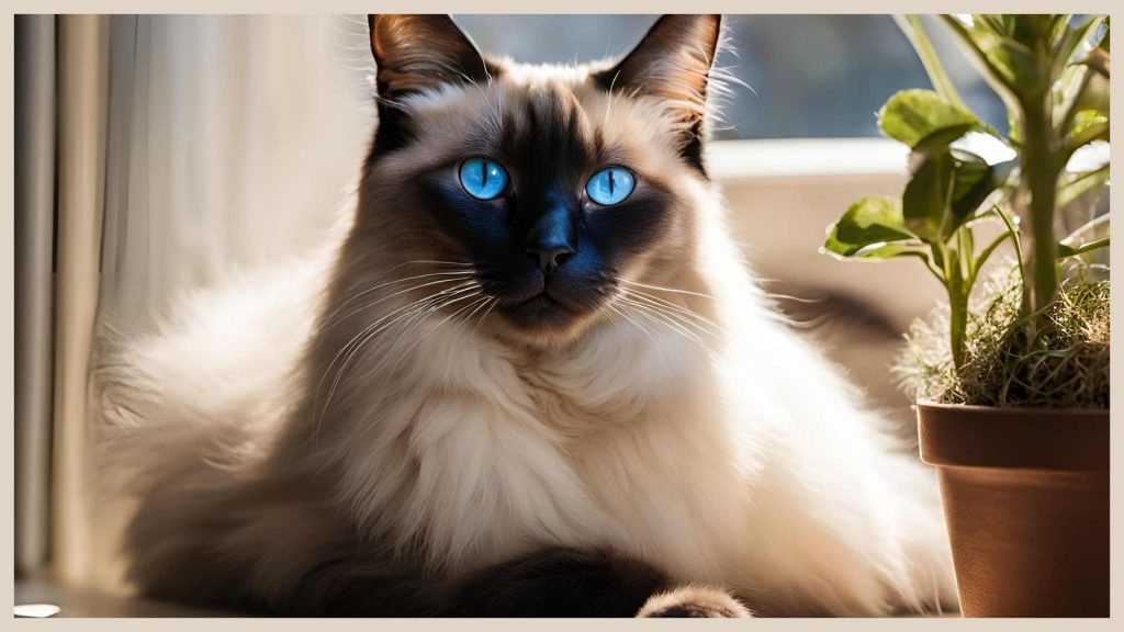 Fluffy Siamese cat breed