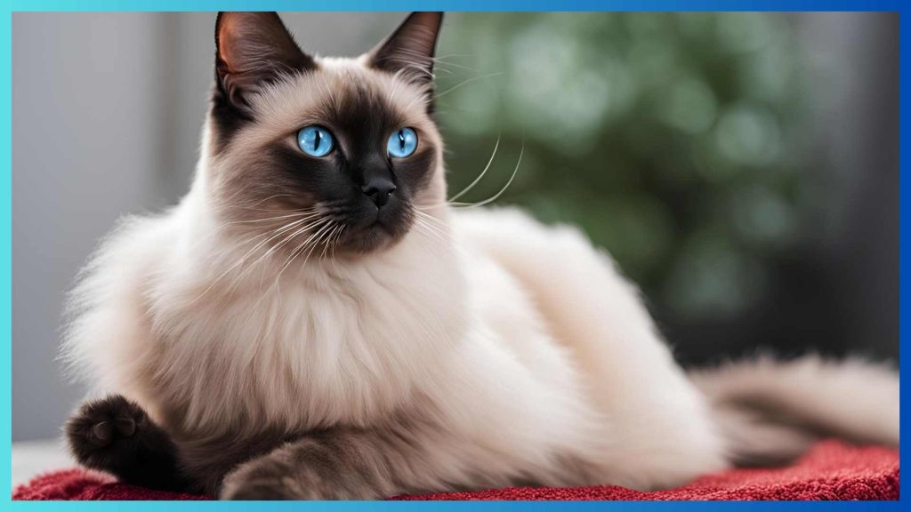 Fluffy Siamese cat breed