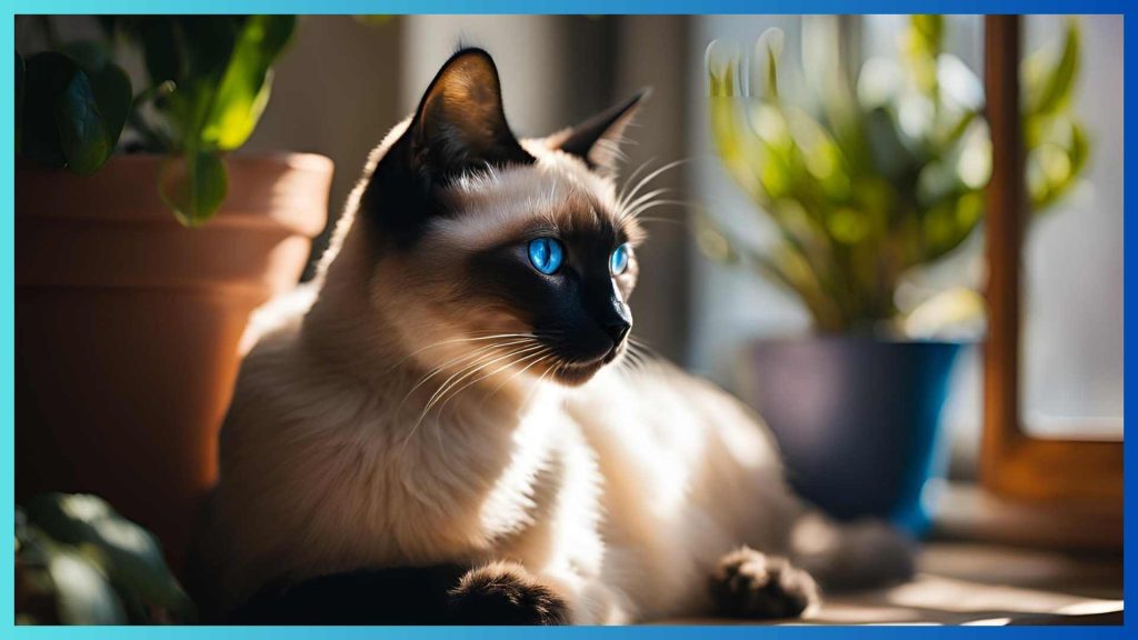 Fluffy Siamese cat breed