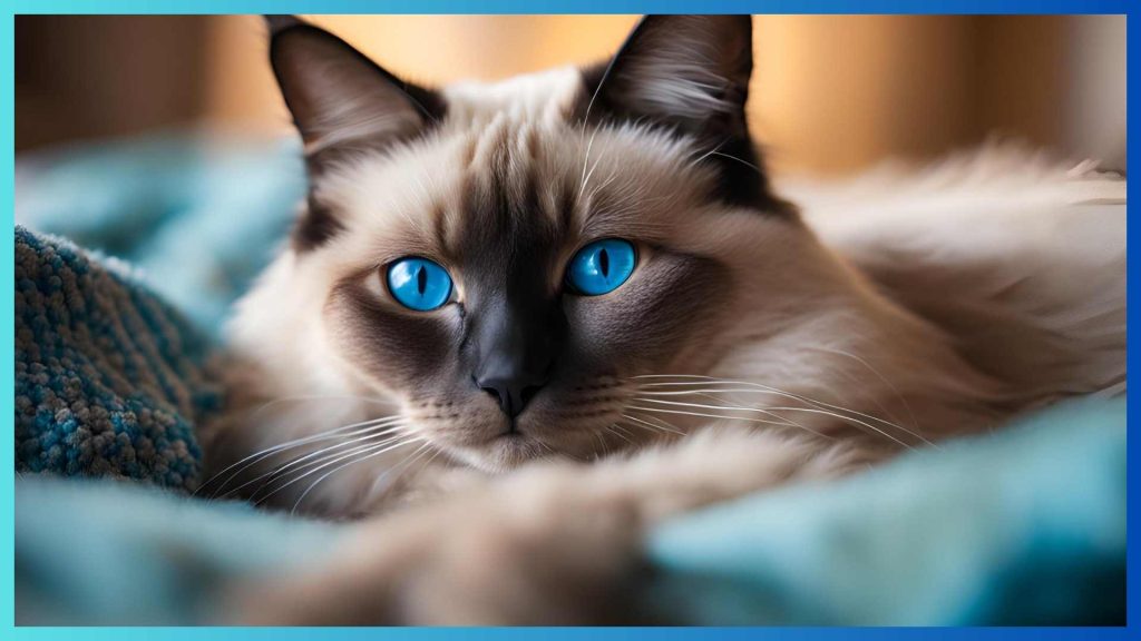 Fluffy Siamese cat breed