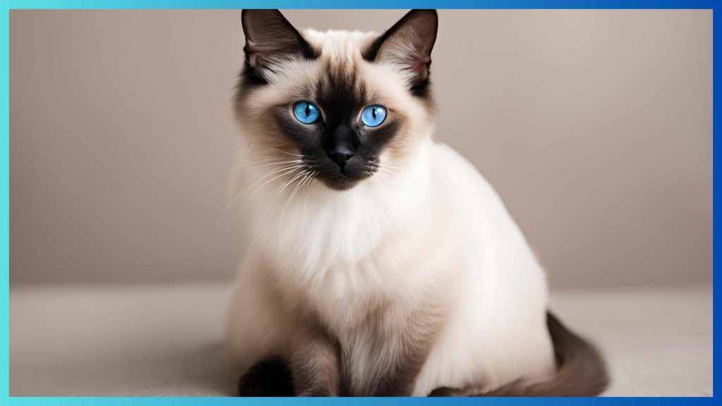 Fluffy Siamese cat breed