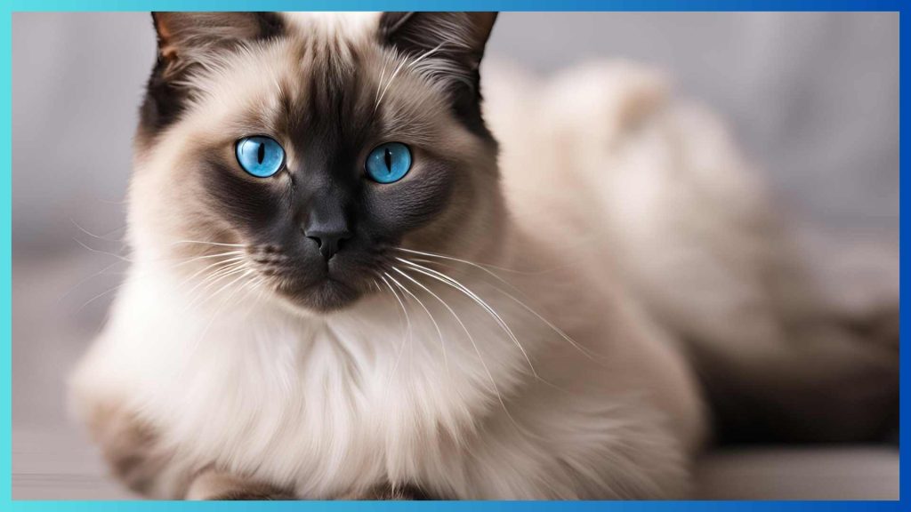 Fluffy Siamese cat breed