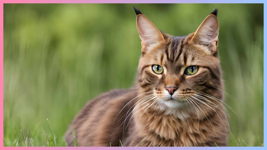 Brown Maine coon