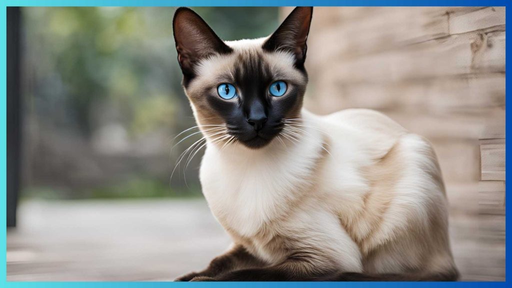 Siamese Cats Sit Up