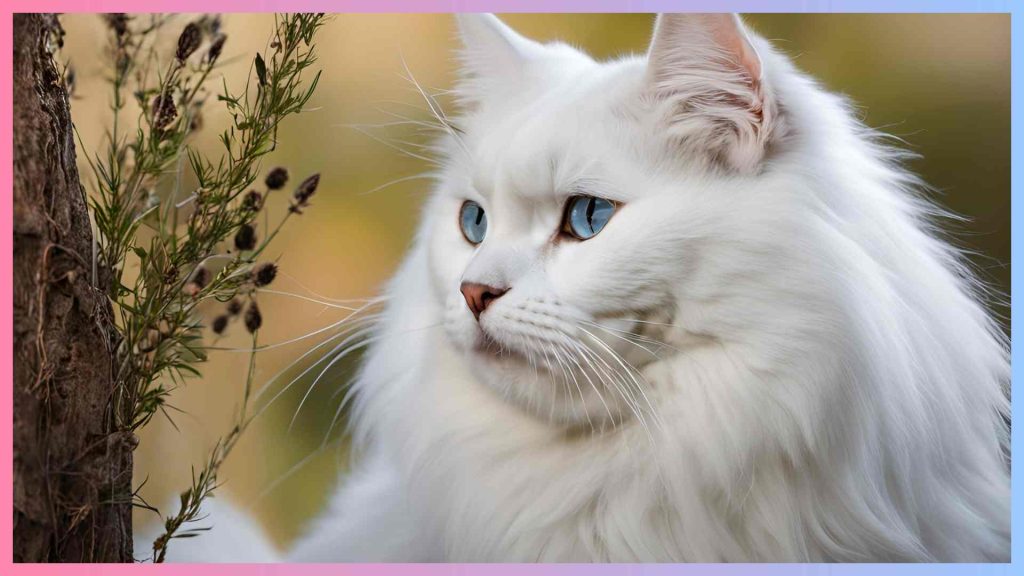 White Siberian Cat